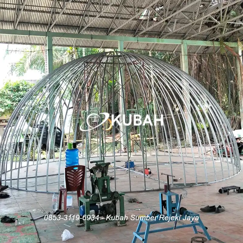 pembuatan rangka kubah jambi